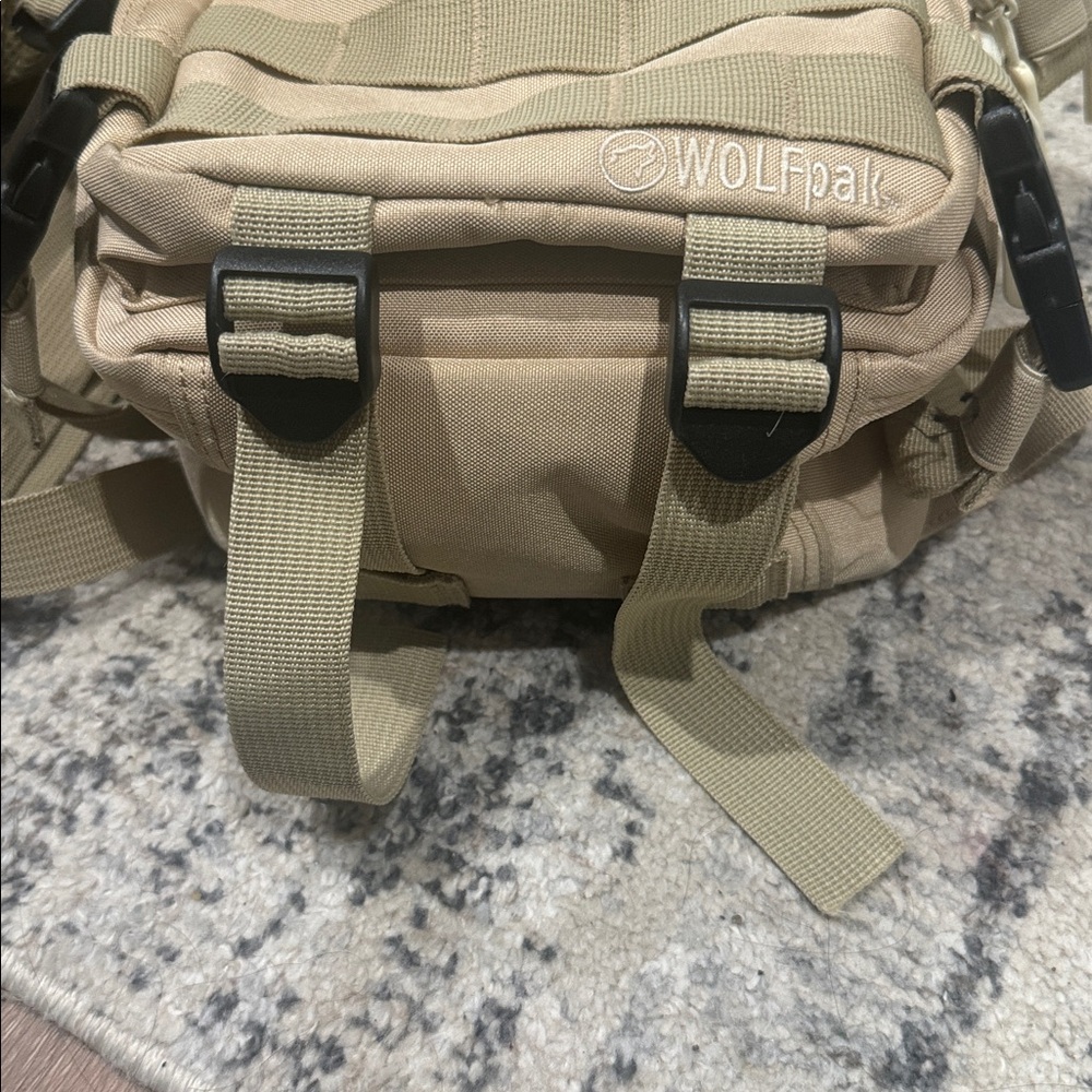 WOLF Tan Mini Backpack - Picture 5 of 7